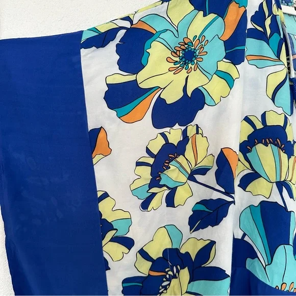 Stylus Flowy Tropical Vacation Print Tunic Size L - Picture 3 of 4